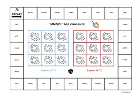 Vorschau - Arbeitsblätter - Bingo: les couleurs - Deckblatt