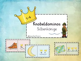 Vorschau - Spiele - Knobeldominos Silbenkönige - Deckblatt