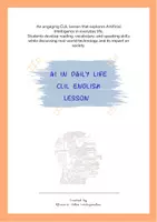 Προεπισκόπηση - Φύλλα εργασίας - AI in Daily Life - CLIL English lesson - Εξώφυλλο