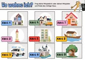 Vorschau - Spiele - Wo wohne ich? (Sprechanlass und Spiel? - Seite 1