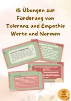 Vorschau - Bildkarten - Toleranz und Empathie, Übungen, Klassengemeinschaft, Werte und Normen, Religion, Kommunikation, Politik, Demokratiebildung - Deckblatt