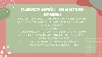 Vorschau - Bildkarten - Toleranz und Empathie, Übungen, Klassengemeinschaft, Werte und Normen, Religion, Kommunikation, Politik, Demokratiebildung - Seite 1