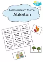 Vorschau - Spiele - Lotto-Spiel zum Thema Ableiten von ä/e und äu/eu - Deckblatt