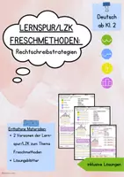 Vorschau - Arbeitsblätter - Lernspur/LZK Freschmethoden - Abschlussübung - Deckblatt
