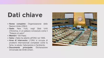 anteprima - Programmi scolastici / Materiali per docenti - Power Point ONU, nascita, funzioni, composizione - Pagina 2