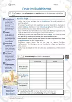 Vorschau - Arbeitsblätter - Feste im Buddhismus - Vesakh & Asalha Puja - Seite 1