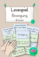 Vorschau - Spiele - Lesespiel Bewegung drinnen für bis zu 26 Schüler - Deckblatt