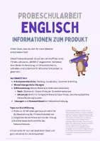 Vorschau - Arbeitsblätter - 3.Englisch-Probeschularbeit - 4.Klasse Mittelschule/Gymnasium - Seite 1