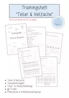 Vorschau - Arbeitsblätter - Materialpaket "Teiler & Vielfache" (wachsend) - Seite 1