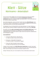Vorschau - Arbeitsblätter - Klett-Sätze (einfache Sätze zusammenstellen & abschreiben) - Seite 1