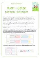 Vorschau - Arbeitsblätter - Klett-Sätze (einfache Sätze zusammenstellen & abschreiben) - Seite 2