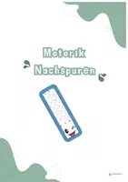 Vorschau - Bildkarten - Motorik-Nachspuren – Gesichter-Lesezeichen - Seite 1
