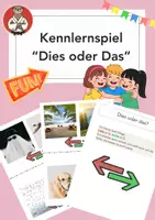 Vorschau - Spiele - Kennenlernen: "Dies oder Das" als Klassenspiel - Deckblatt