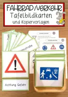 Vorschau - Anderer Materialtyp - Fahrrad und Verkehr Tafelbildkarten und Kopiervorlagen - Deckblatt