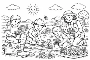 Vorschau - Mal- und Bastelvorlagen - Ausmalbilder zum Frühling - Seite 3