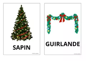 Aperçu - Feuilles d'exercices - Vocabulaire de noël - Page 1