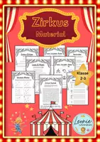 Vorschau - Arbeitsblätter - Zirkus Material (Klasse 2-3) - Deckblatt