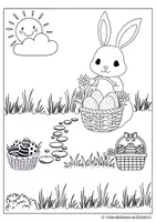 anteprima - Materiale per pittura e bricolage - 40 IMMAGINI DI PASQUA da colorare - Pagina 2