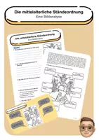 Vorschau - Mal- und Bastelvorlagen - Das Mittelalter (wachsendes Materialpaket) - Seite 1