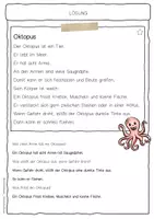 Vorschau - Arbeitsblätter - Sachtext Oktopus - Seite 2
