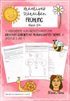 Vorschau - Arbeitsblätter - Kreatives Schreiben üben: Frühling – 4 Schreibanlässe mit Reizwortgeschichte, Dialog & Schreibimpuls (Deutsch Klasse 3, 4) - Deckblatt