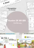Vorschau - Arbeitsblätter - Runden / ZR 100.000 / Runden mit großen Zahlen / Stellenwerttafel - Deckblatt