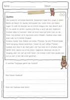 Vorschau - Arbeitsblätter - Sachtext Quokka - Seite 3