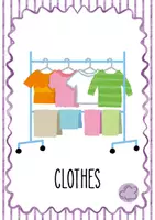 Vista previa - Tarjetas / Manipulativos - CLOTHES - Flashcards de vocabulario en inglés - página 2
