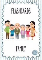 Vista previa - Tarjetas / Manipulativos - FAMILY - Flashcards de vocabulario en inglés - Portada