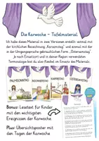 Vorschau - Fördermaterial/Inklusion - Karwoche I Ostern Tafelmaterial für Religion in der Grundschule - Seite 1