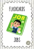 Vista previa - Tarjetas / Manipulativos - JOBS - Flashcards de vocabulario en inglés - Portada