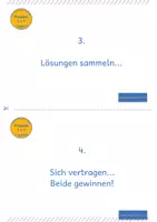 Vorschau - Arbeitsblätter - Frieden 1x1 – Konfliktlösung-Strategie / Format Din A5 – Mediation - Streitschlichtung - Seite 3