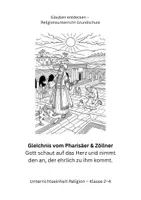 Vorschau - Stundenentwürfe - Das Gleichnis vom Pharisäer & Zöllner - ein Stundenentwurf - Deckblatt