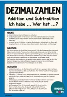 Vorschau - Spiele - Ich habe ... Wer hat ...? Addition und Subtraktion von Dezimalzahlen - Seite 1