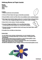 Vorschau - Mal- und Bastelvorlagen - Blumen aus Papier - 3 Bastelvorlagen - Seite 3