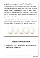 Vorschau - Arbeitsblätter - Der kleine Osterhase Hanni hat eine tolle Idee - Lesetext mit Übungen - Seite 2