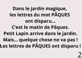 Aperçu - Cartes / Images - Les lettres de Pâques ont disparu ! - Page 1