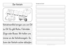 Vorschau - Anderer Materialtyp - Verkehr Differenzierte Tafel-, Ansage und Abschreibtexte - Seite 3