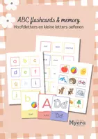 Voorbeeld - ABC flashcards & memoryspel alfabet leren - Voorblad
