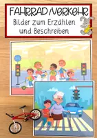 Vorschau - Anderer Materialtyp - Fahrrad und Verkehr Bilder zum Erzählen und Beschreiben - Deckblatt