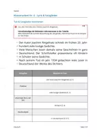 Vorschau - Test - Klassenarbeit Lyrik Frühling Gedichte Satzglieder - Deckblatt