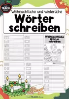 Vorschau - Arbeitsblätter - Schreiben üben - Klasse 1 - Wörter Weihnachten und Winter - Deckblatt