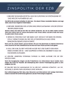 Vorschau - Arbeitsblätter - Arbeitsblatt zum Thema Die Zinspolitik der EZB - Seite 3
