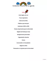 Vista previa - Refuerzo / NEE / Materiales de apoyo - Agenda docente inclusiva "arcoíris" 2026-2027 - página 1