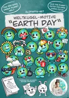 Vorschau - Arbeitsblätter - Cliparts-Set "EarthDay" / Tag der Erde / Umweltschutz - Deckblatt