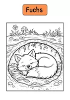Vorschau - Arbeitsblätter - 🌲 Ausmalbuch Waldtiere – Niedliche Tiere des Waldes entdecken & kreativ gestalten 🦊🐻🐰 - Seite 3