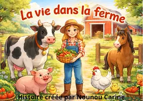 Aperçu - Cartes / Images - La vie dans la ferme - Page de couverture
