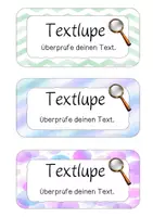 Vorschau - Anderer Materialtyp - Textlupen zur Textkorrektur - Seite 1