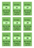 Vorschau - Stationenlernen - 1x1-Kartenspiel – Einfache und erweiterte Reihen des kleinen Einmaleins üben (1-6, 10, + 8) - Seite 3