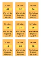 Vorschau - Stationenlernen - 1x1-Kartenspiel – Einmaleins erweitern und festigen (1–8, 10, + 9) - Seite 3